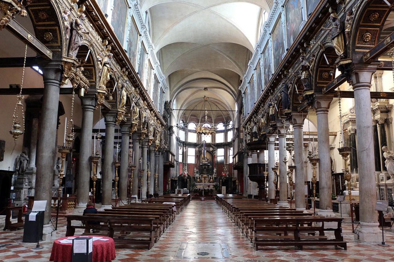 Giuseppe Sardi sepolto nella chiesa dei carmini a Venezia