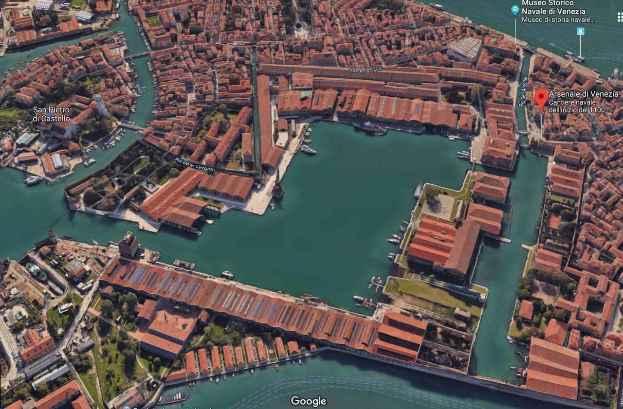 arsenale venezia mappa