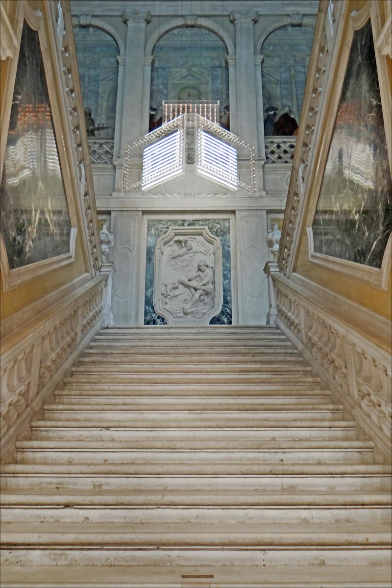 Lo scalone di Palazzo Grassi