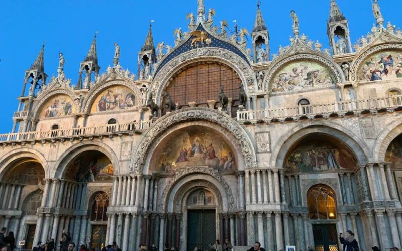 Facciata della Basilica di San Marco a Venezia