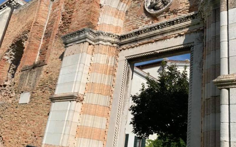 Chiesa dei Servi a Venezia: resti della facciata principale