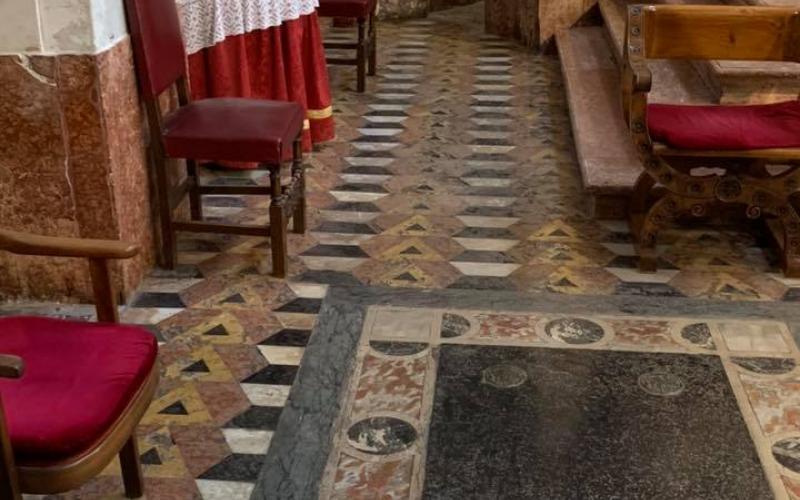 Chiesa degli Scalzi a Venezia, il pavimento dell'altare