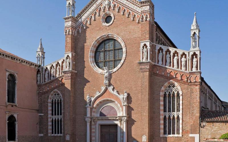 Chiesa Madonna dell'Orto, Venezia: la facciata al sole 