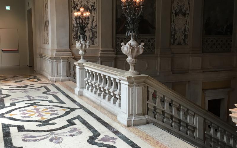 Pavimenti dello scalone di Palazzo Grassi