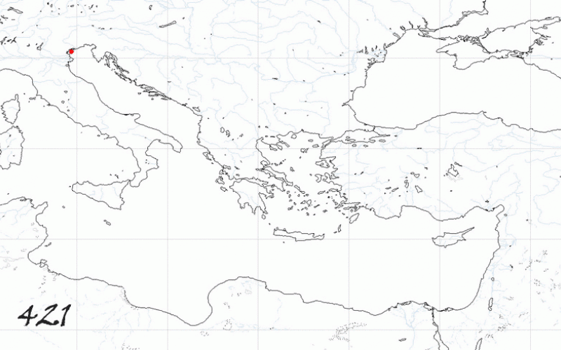 Mappe dell'espansione di Venezia: 421 d.C.