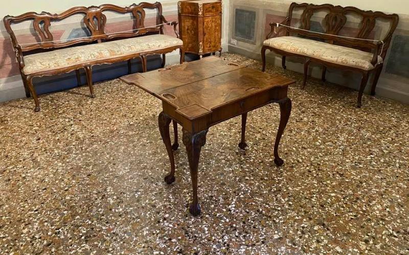 Palazzo Querini Stampalia, la stanza del tavolo da gioco: il tavolino pieghevole