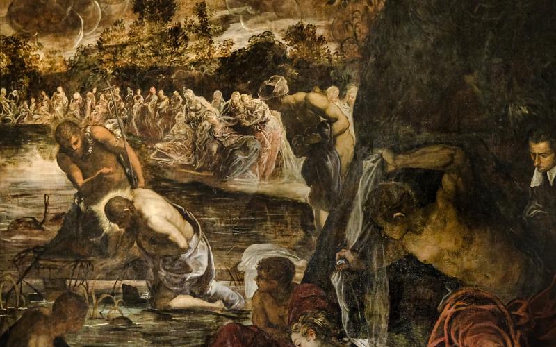 Battesimo di Gesù nel Giordano: quadro di Jacopo Tintoretto