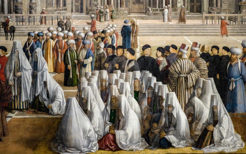 Quadro del Bellini nella Scuola Grande di San Marco