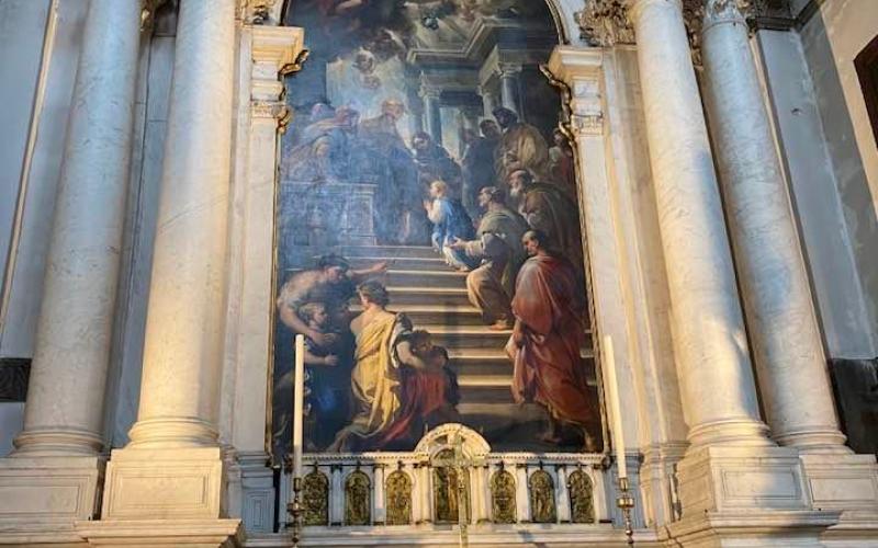 Basilica della salute: quadro della Presentazione di Maria al tempio