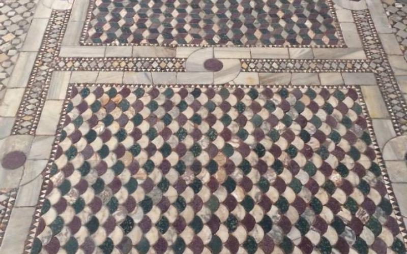 Ca' d'oro:Mosaici del pavimento del portego