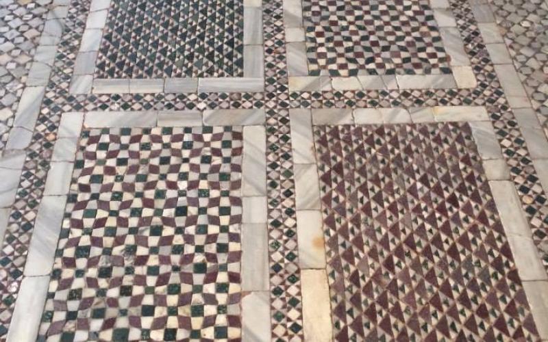 Ca' d'oro:Mosaici del pavimento del portego