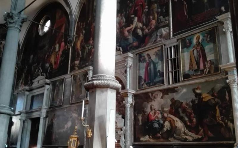 Chiesa di San Zaccaria a Venezia: dipinti in parete