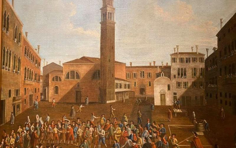 Quadro con la chiesa di Sant'Angelo a Venezia prima della demolizione